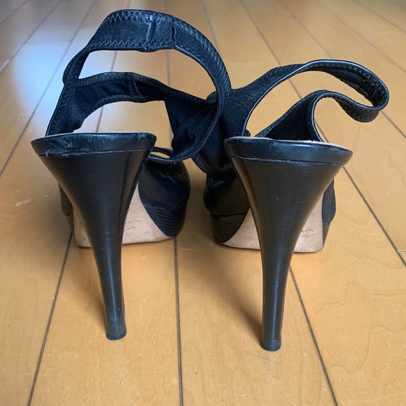 Via Spiga black sling back stilettos, size 10 - Picture 7 of 11